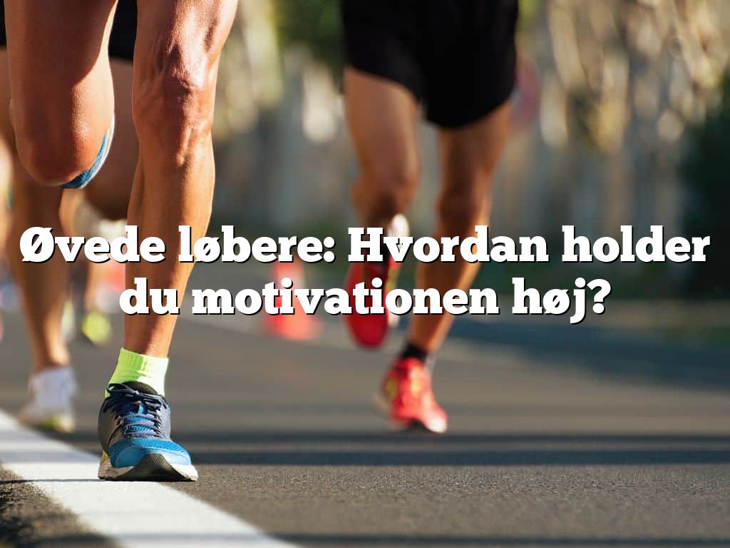 Øvede løbere: Hvordan holder du motivationen høj?